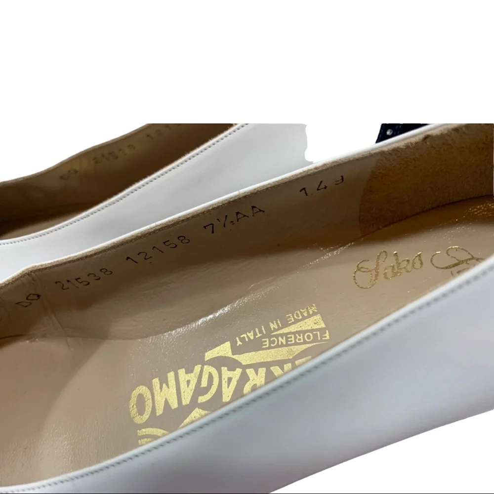 Salvatore Ferragamo Black and White Heels - Picture 3 of 11